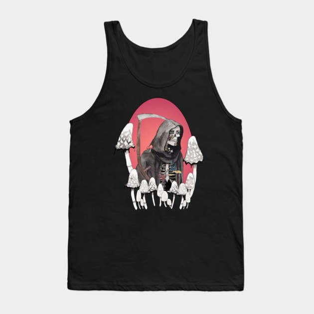 Death by Mushroom Tank Top by Heather Dorsch Creations